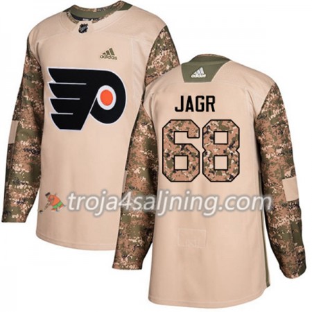 Philadelphia Flyers tröja Jaromir Jagr 68 Adidas 2017-2018 Camo Veterans Day Practice Authentic - NHL Tröjor Herr